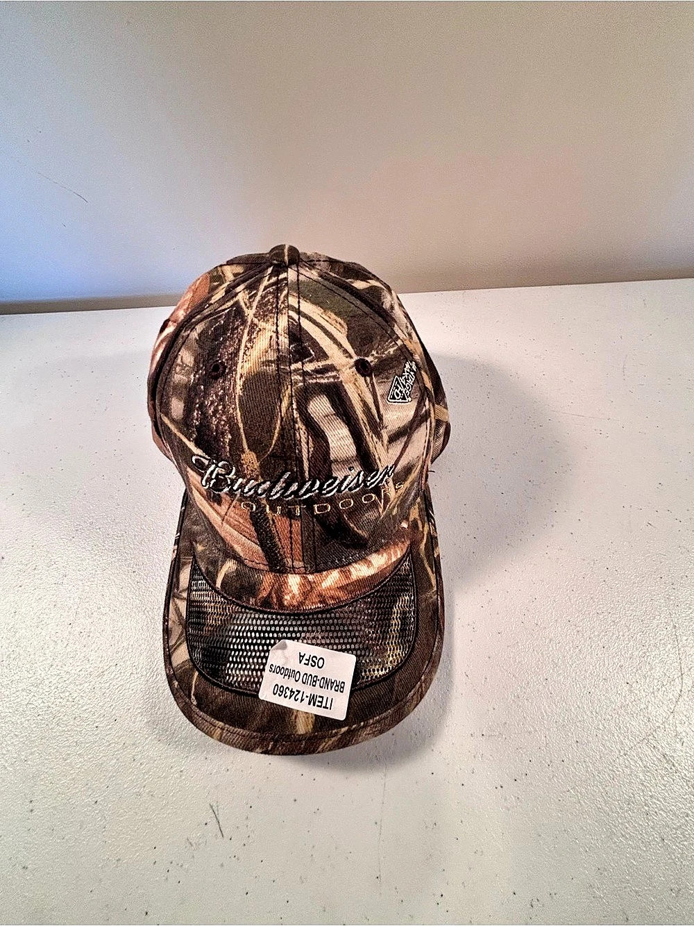 Budweiser Outdoors Camouflage Baseball Cap Brown Camo
